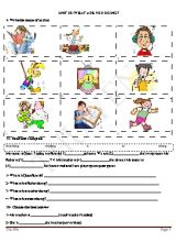 Bài tập ôn tập Tiếng anh lớp 3 - Unit 18 What are you doing